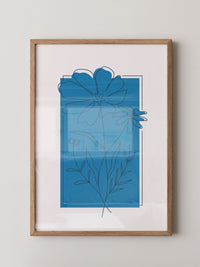 Blaue Blumen Skizze