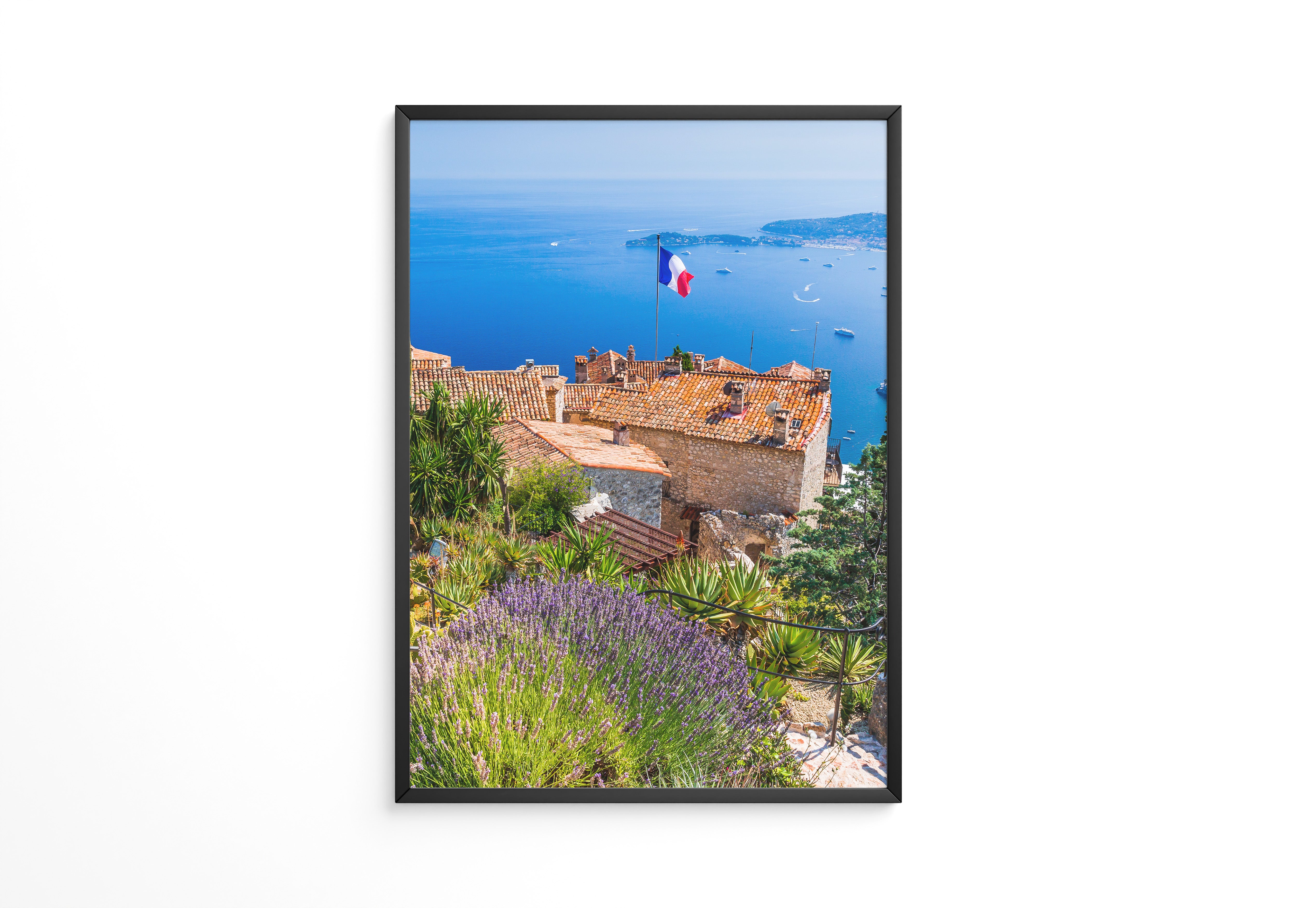 Mittelmeer Dorf Lavendelfelder