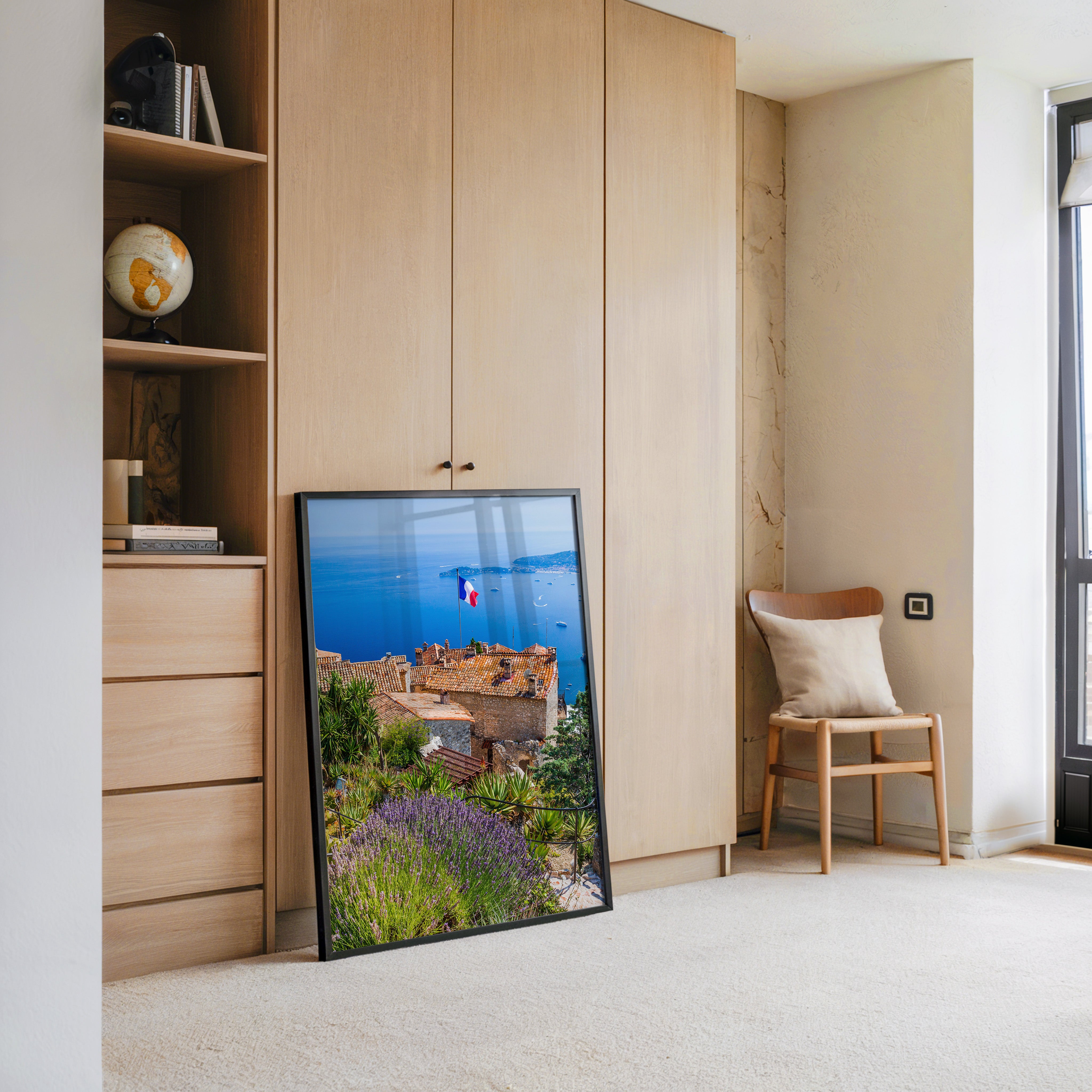 Mittelmeer Dorf Lavendelfelder