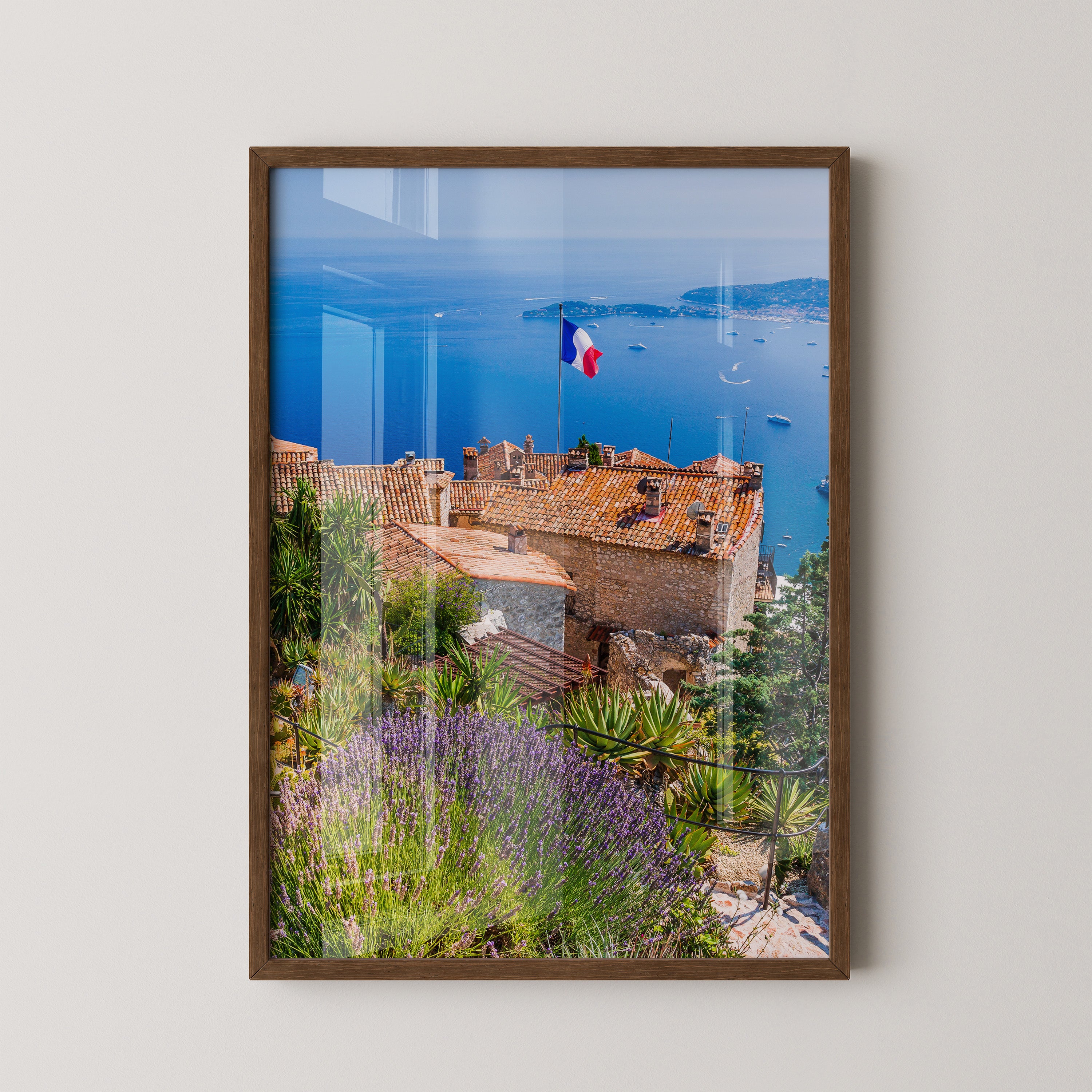 Mittelmeer Dorf Lavendelfelder