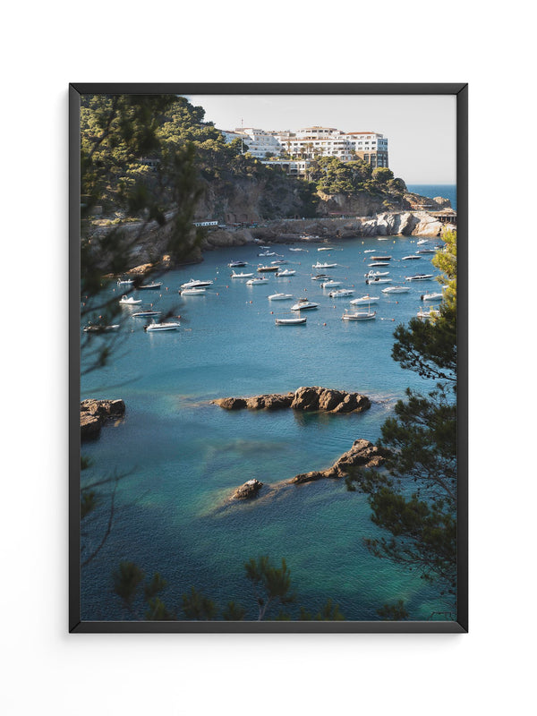 Boote Bucht Küste Panorama