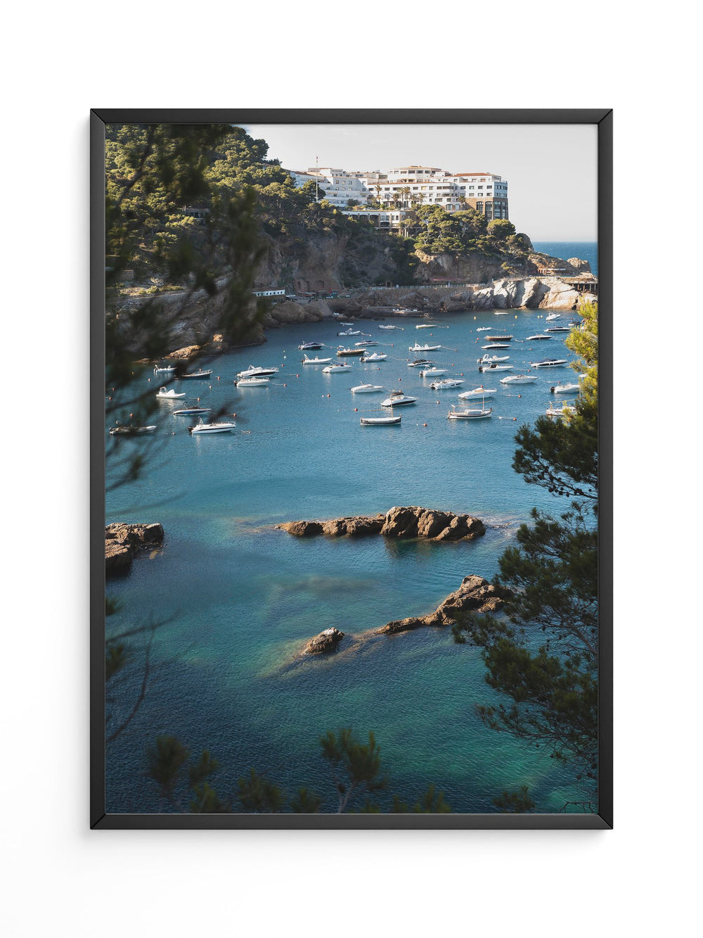 Boote Bucht Küste Panorama