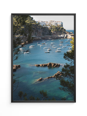 Boote Bucht Küste Panorama