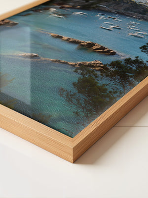 Boote Bucht Küste Panorama