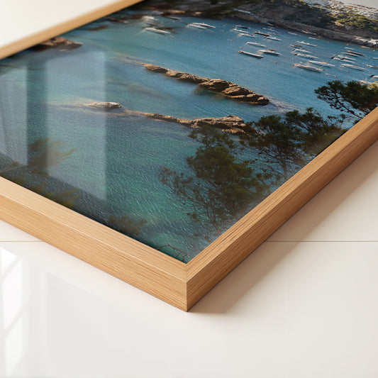 Boote Bucht Küste Panorama