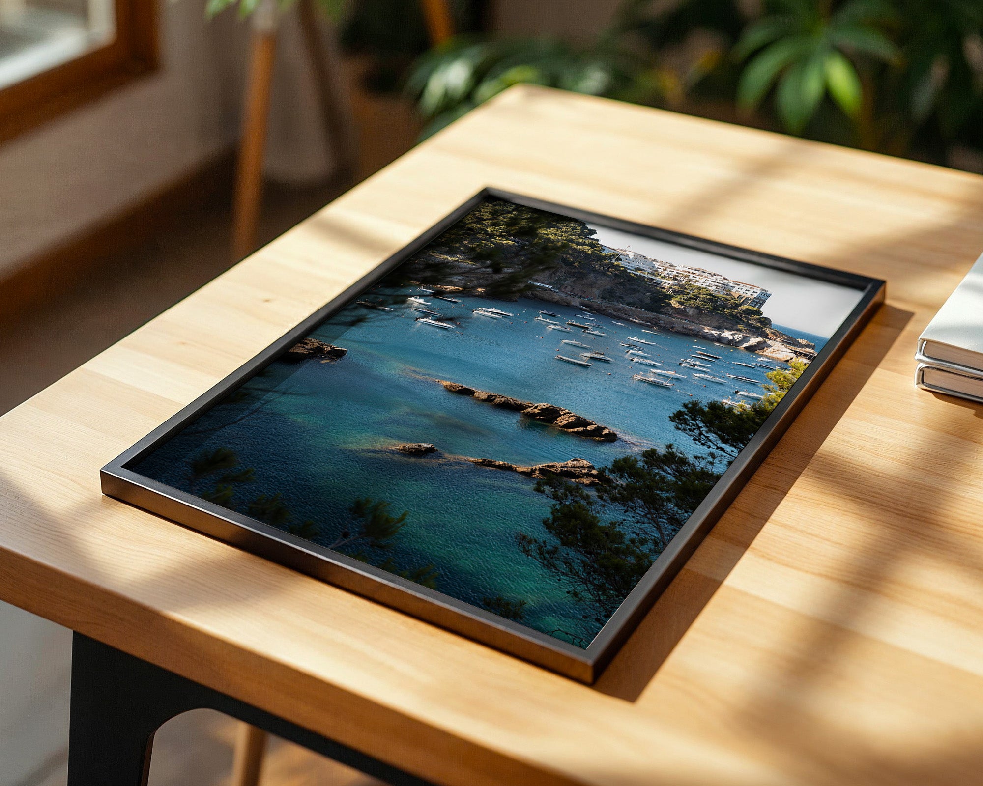 Boote Bucht Küste Panorama