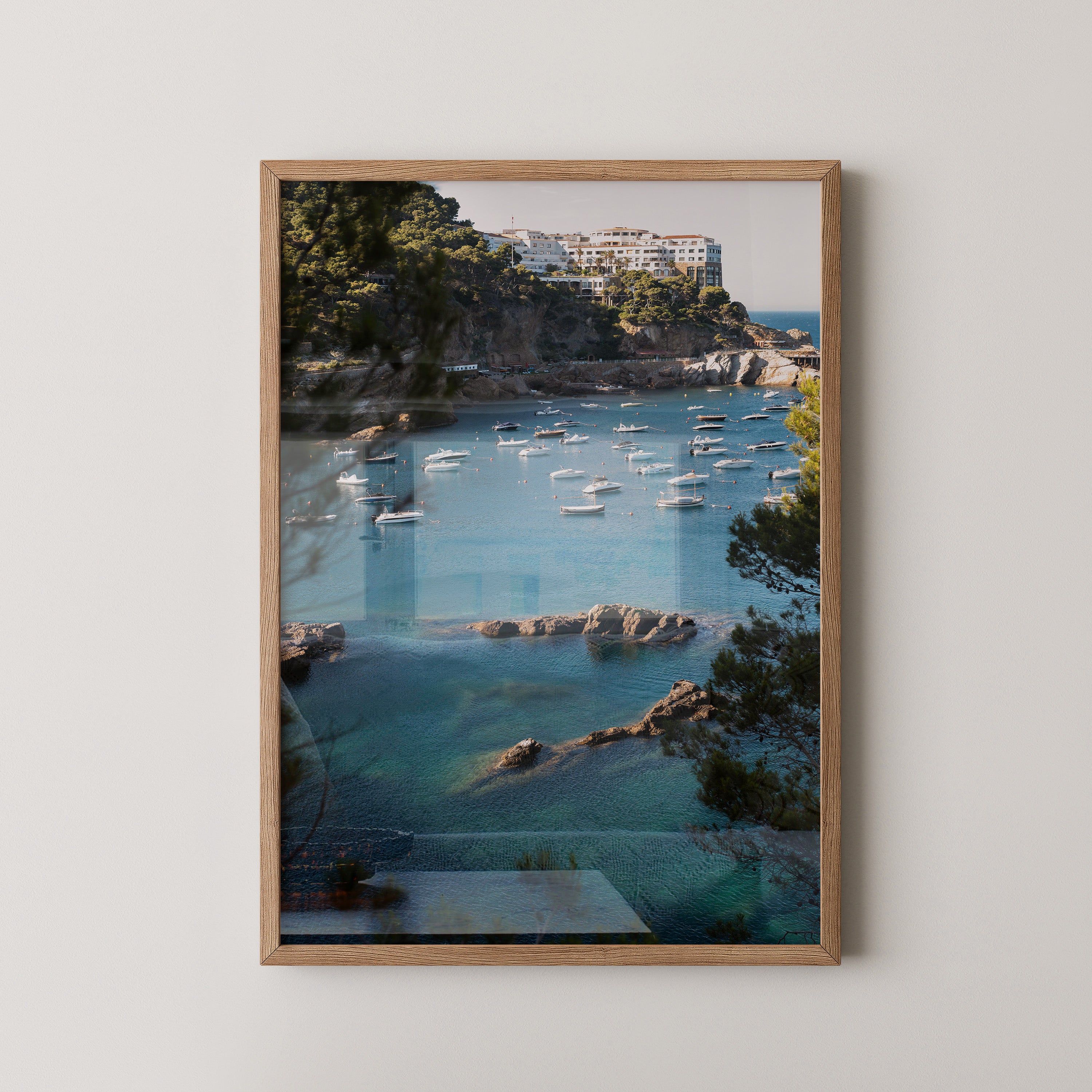 Boote Bucht Küste Panorama