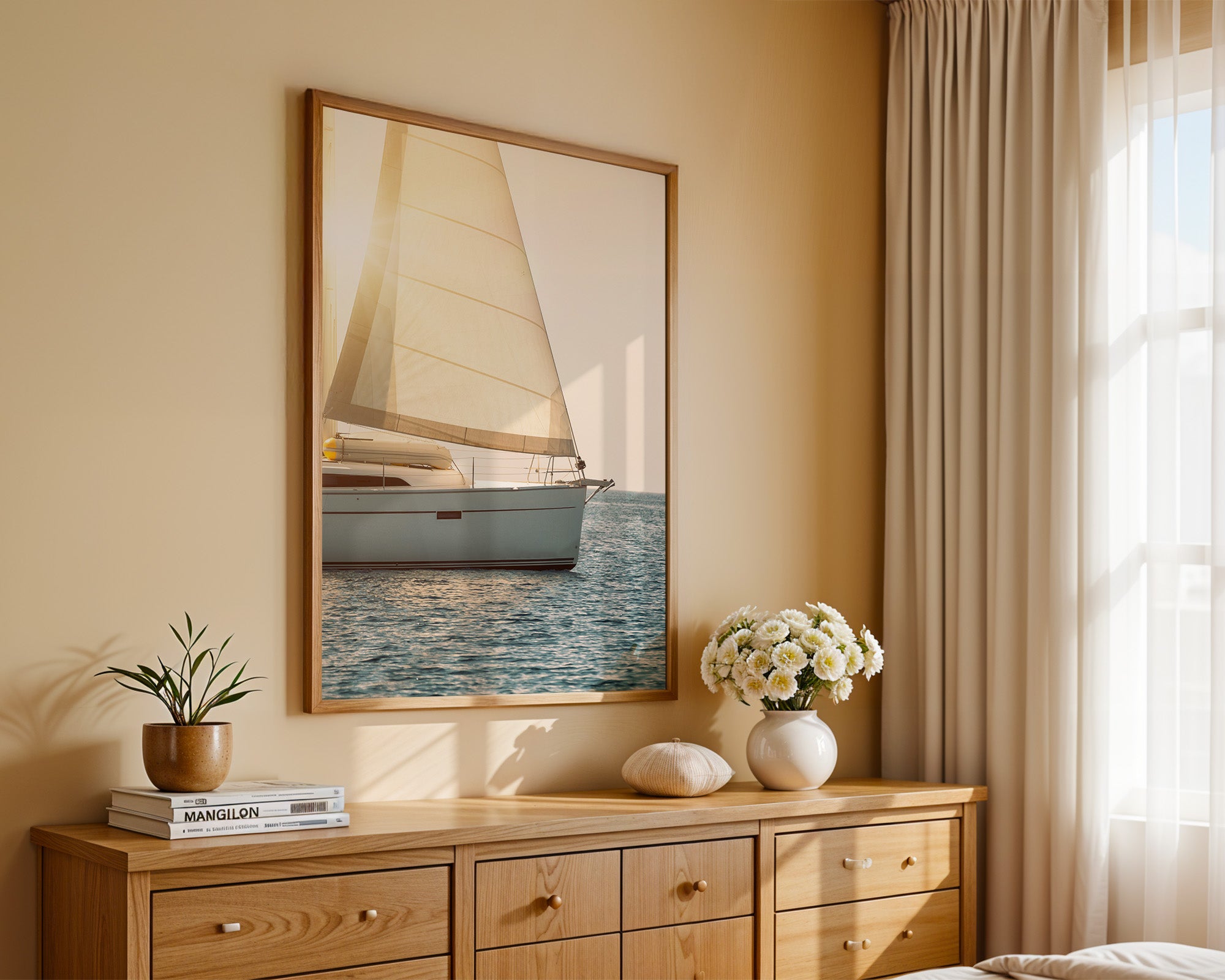 Segelboot Sonnenuntergang Meer