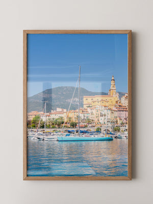 Boote Hafen Pastellfarben