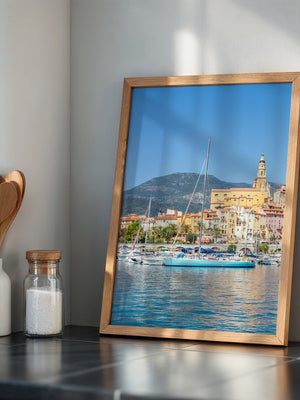 Boote Hafen Pastellfarben