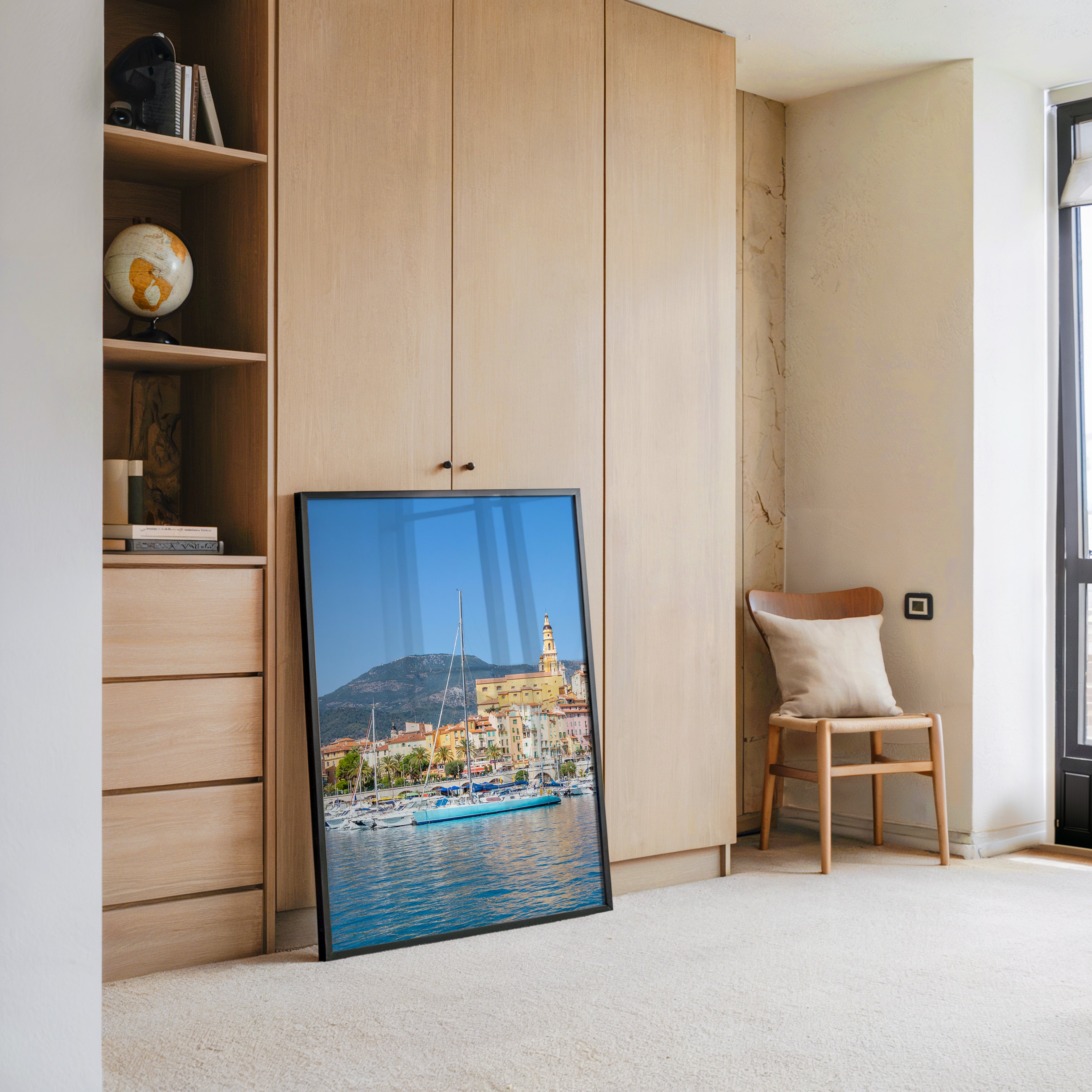 Boote Hafen Pastellfarben