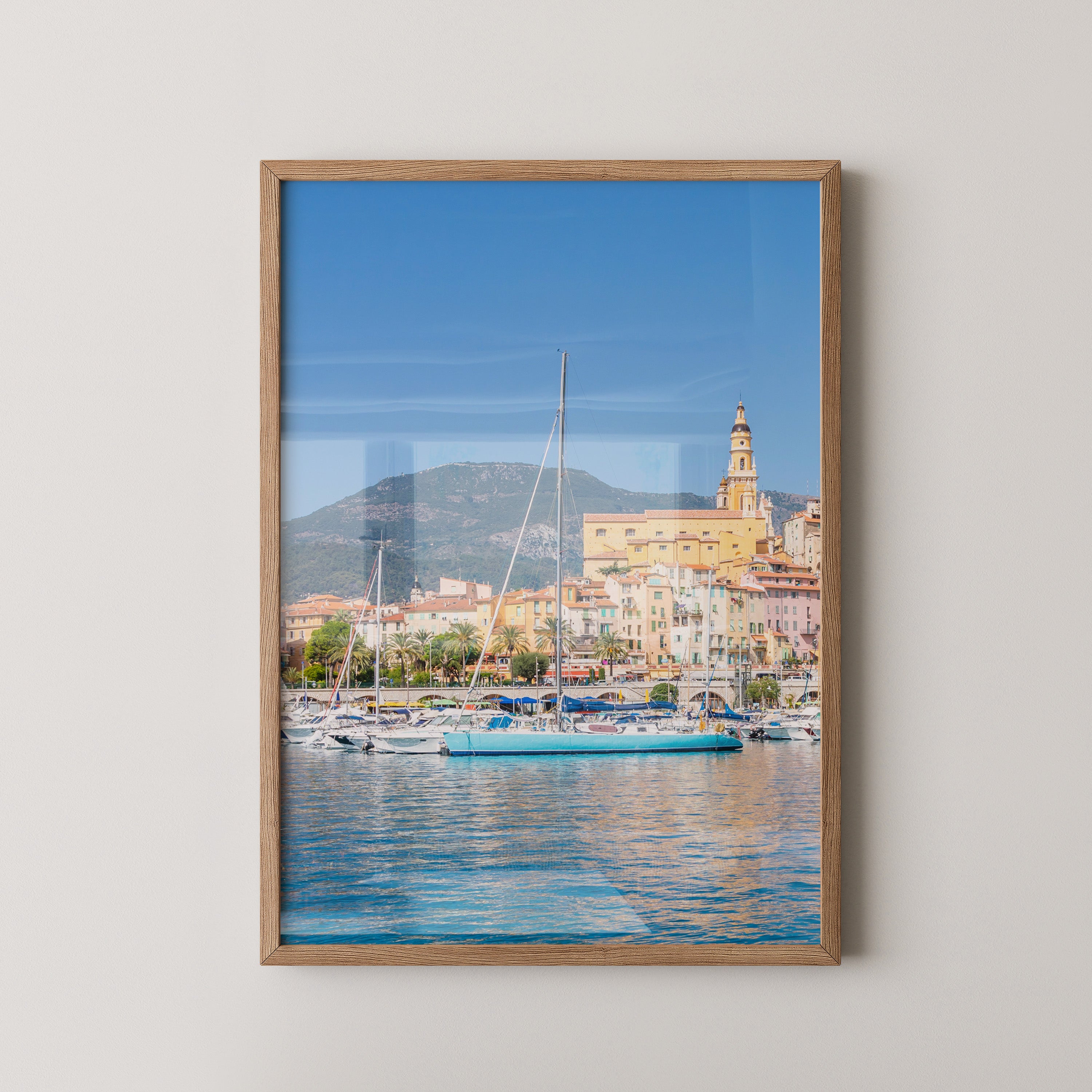 Boote Hafen Pastellfarben