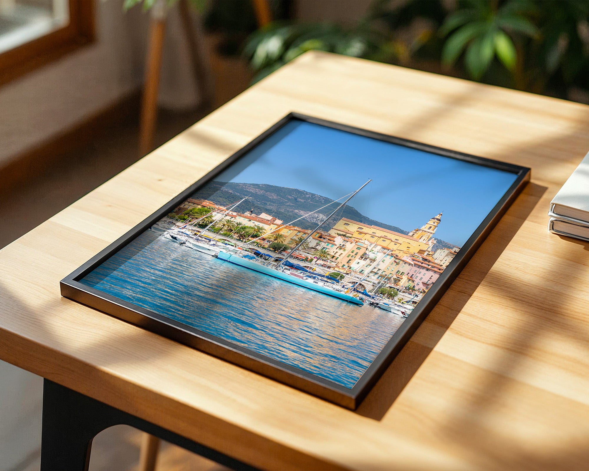 Boote Hafen Pastellfarben