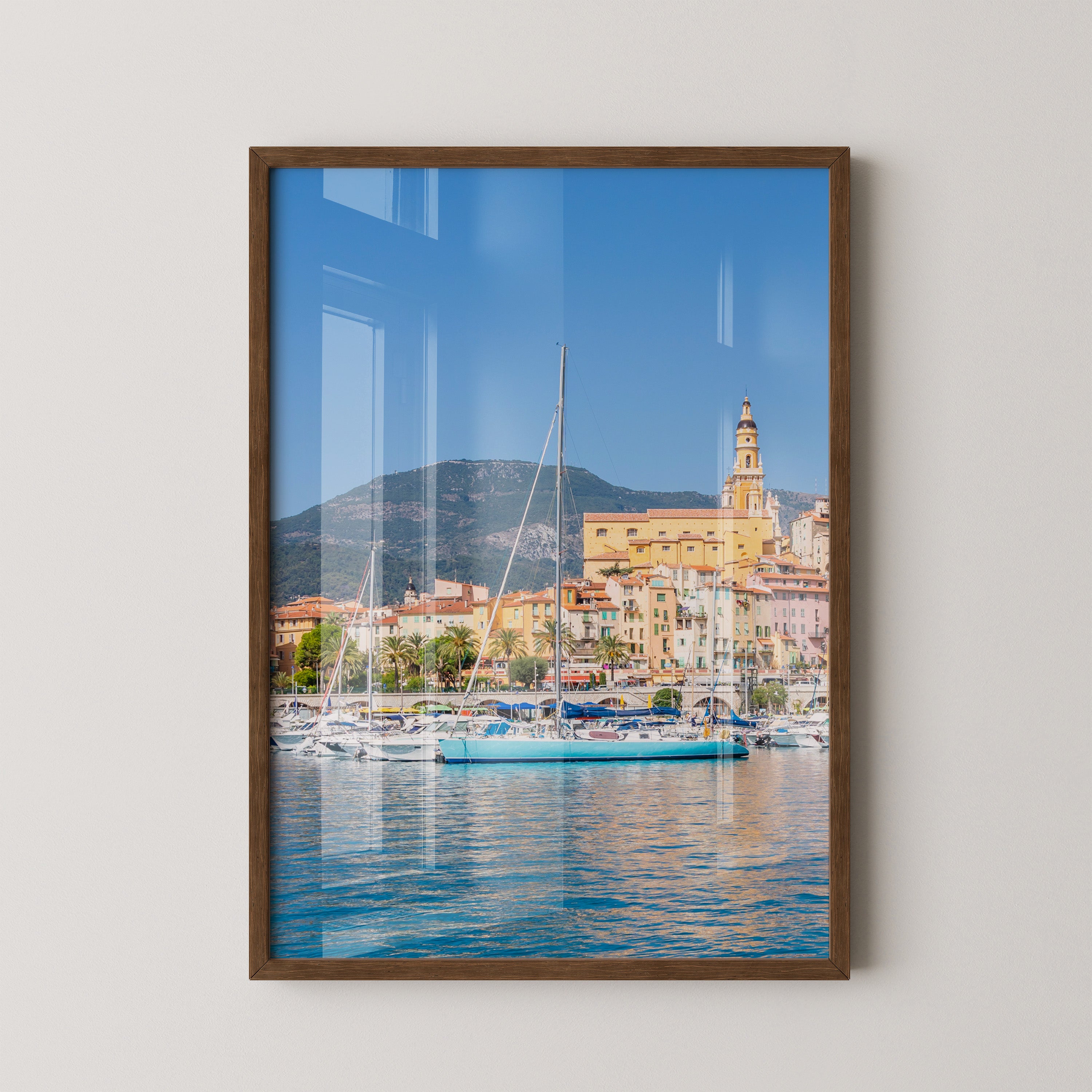 Boote Hafen Pastellfarben