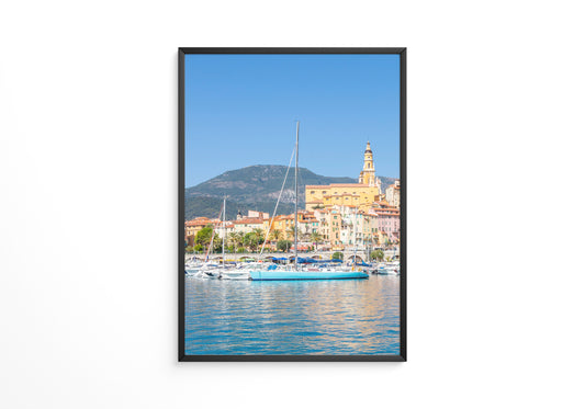 Boote Hafen Pastellfarben