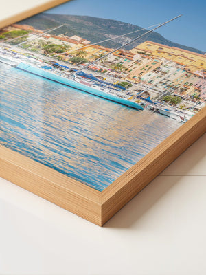 Boote Hafen Pastellfarben