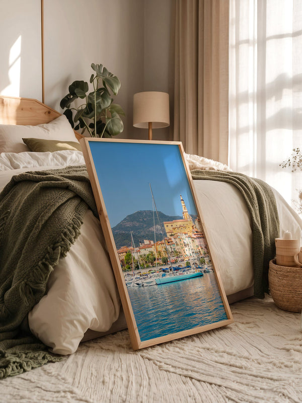 Boote Hafen Pastellfarben