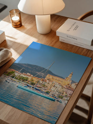 Boote Hafen Pastellfarben