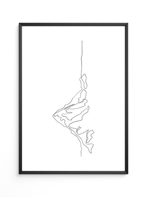 Berglinie minimalistisch