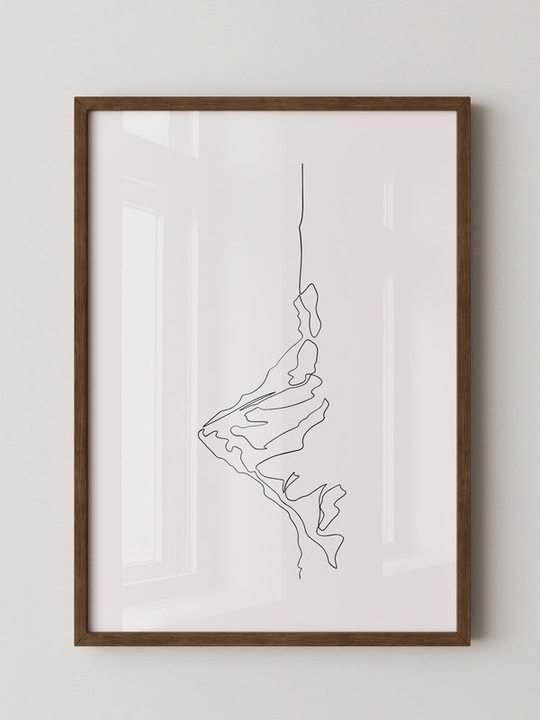 Berglinie minimalistisch