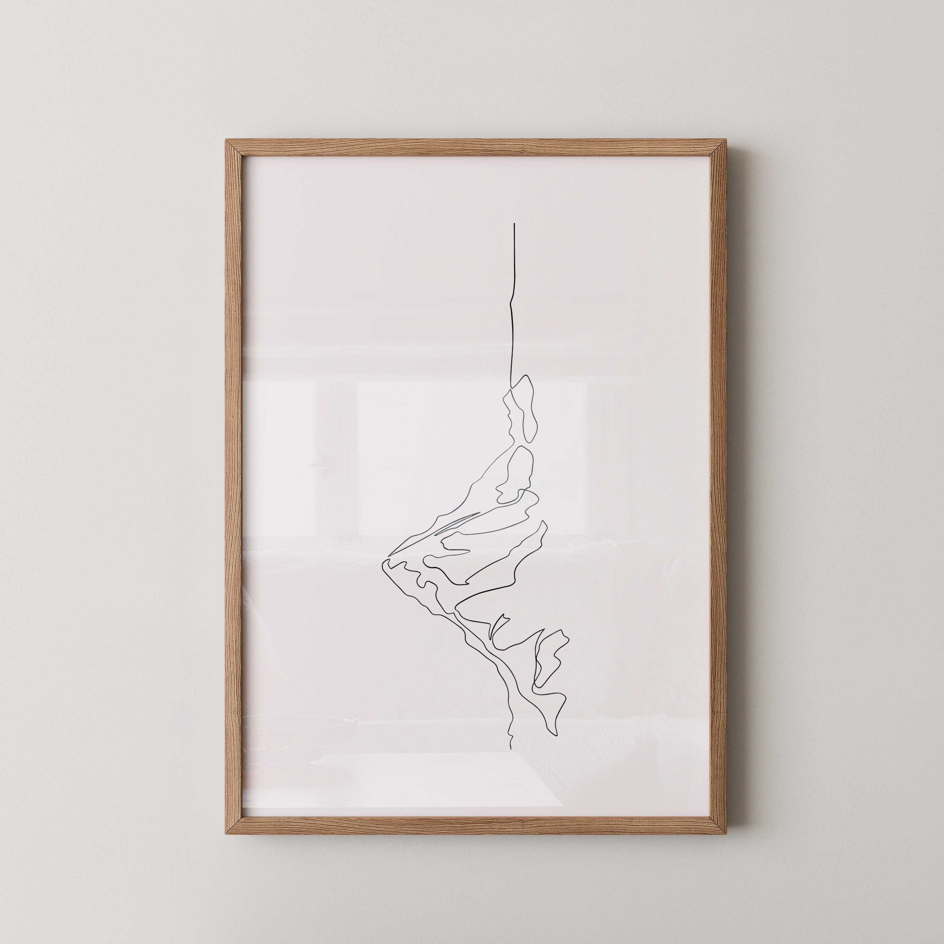 Berglinie minimalistisch