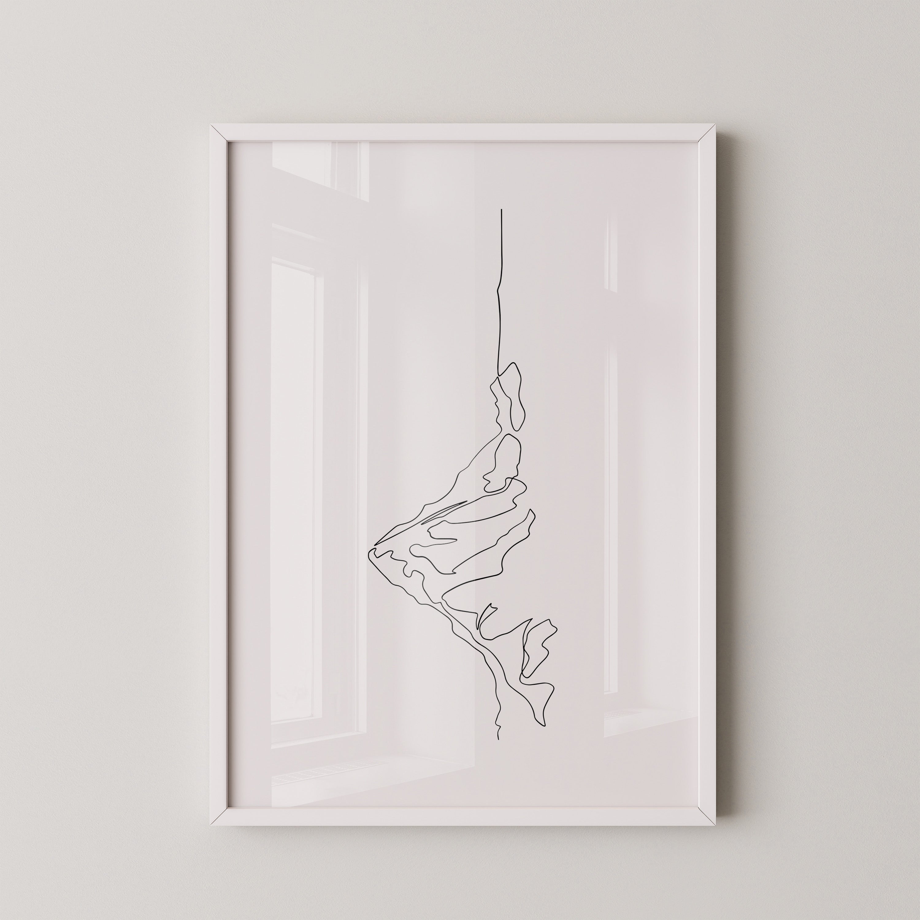 Berglinie minimalistisch