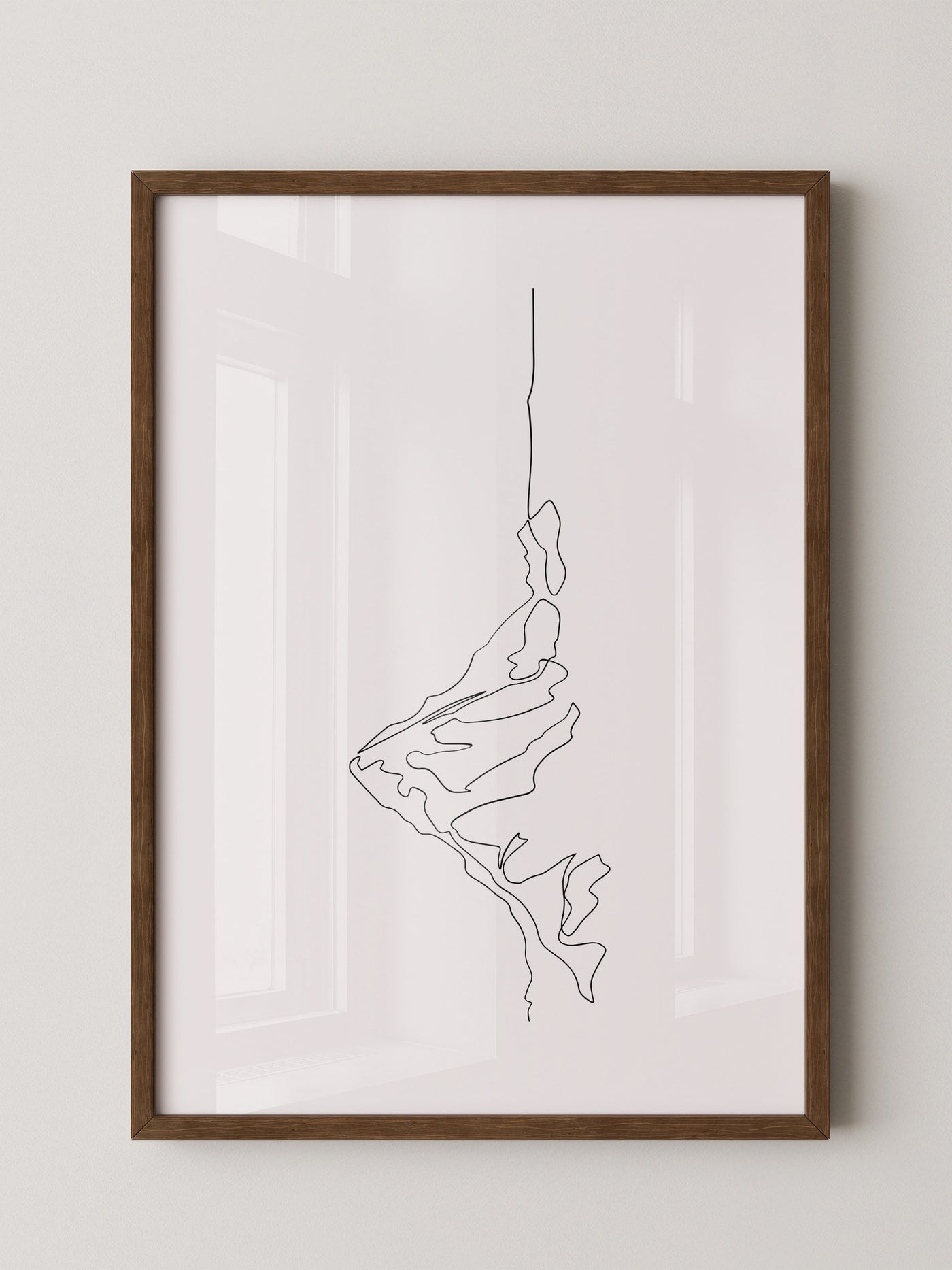 Berglinie minimalistisch