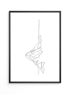 Berglinie minimalistisch