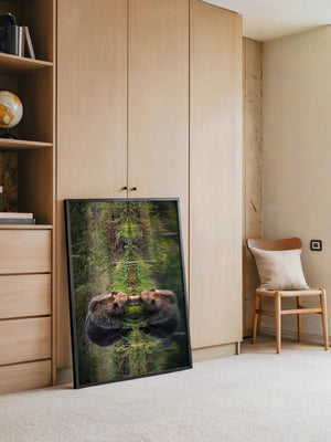 Bären Spiegelung Naturkunst