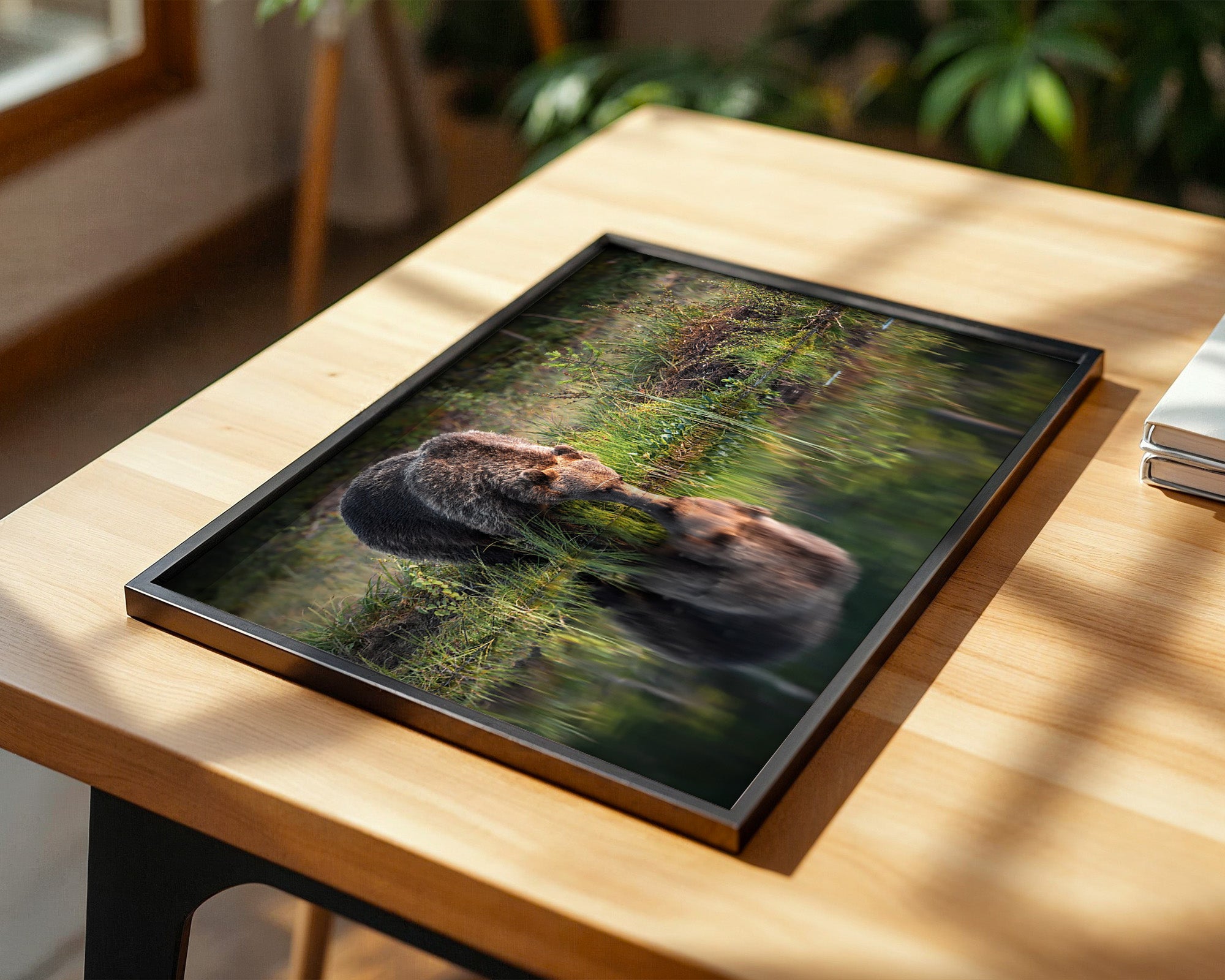 Bären Spiegelung Naturkunst