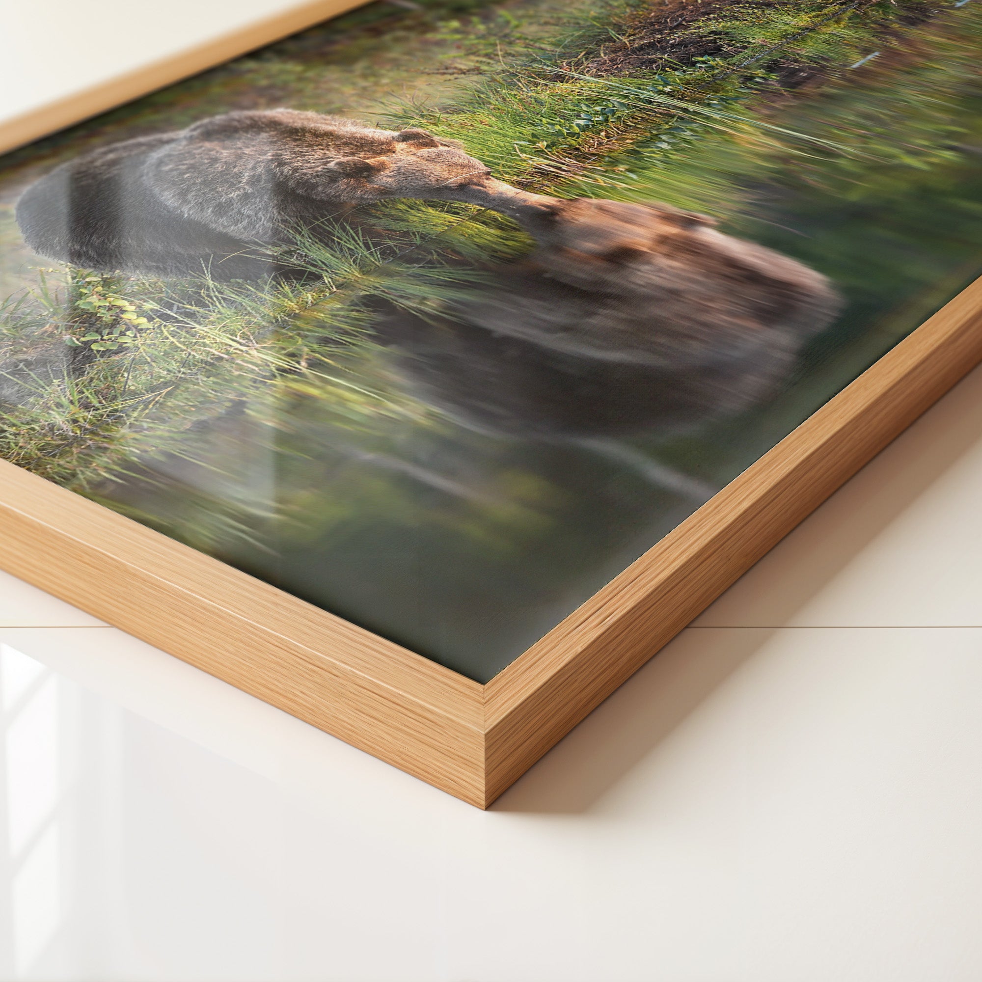 Bären Spiegelung Naturkunst