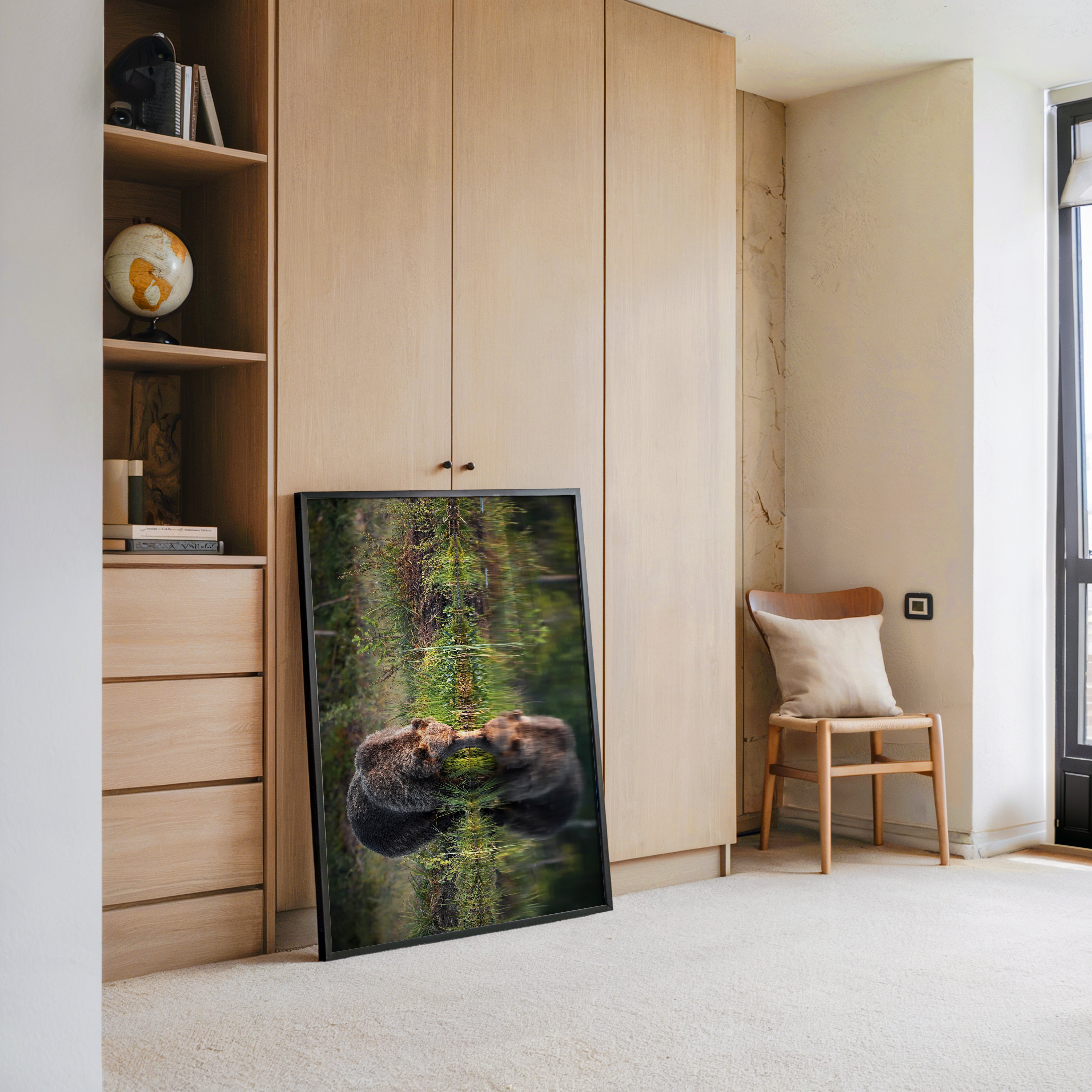 Bären Spiegelung Naturkunst