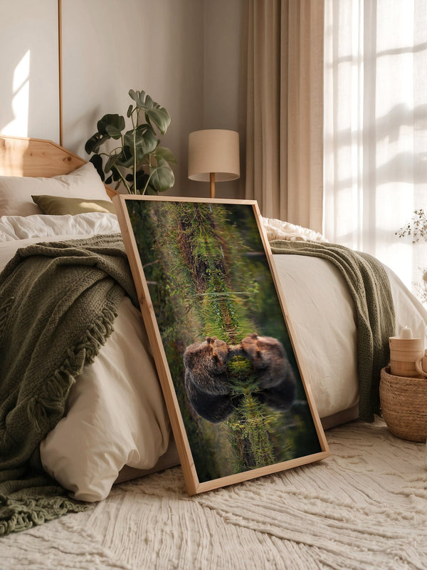 Bären Spiegelung Naturkunst
