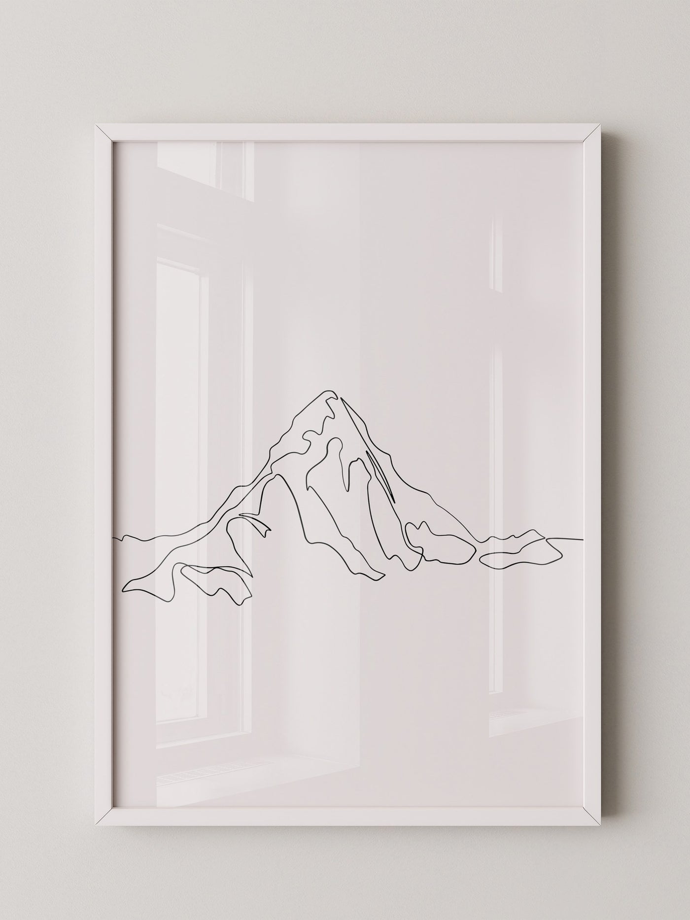 Berglinie minimalistisch