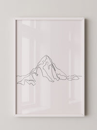Berglinie minimalistisch