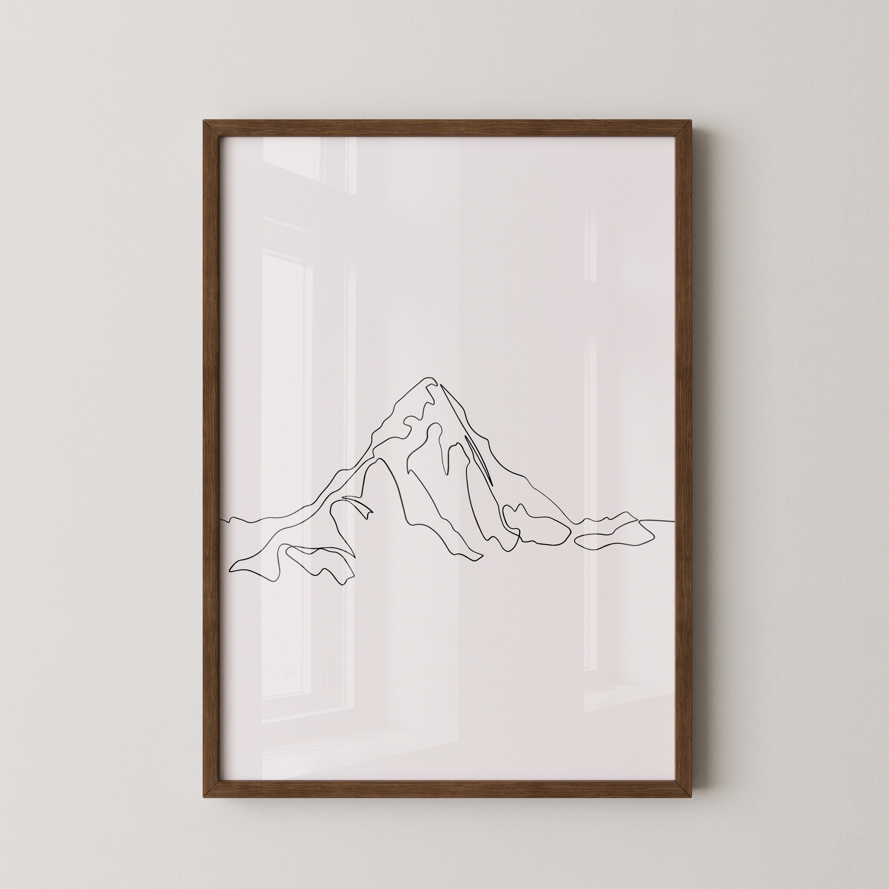 Berglinie minimalistisch