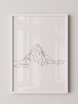 Berglinie minimalistisch