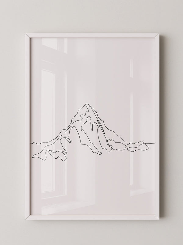 Berglinie minimalistisch