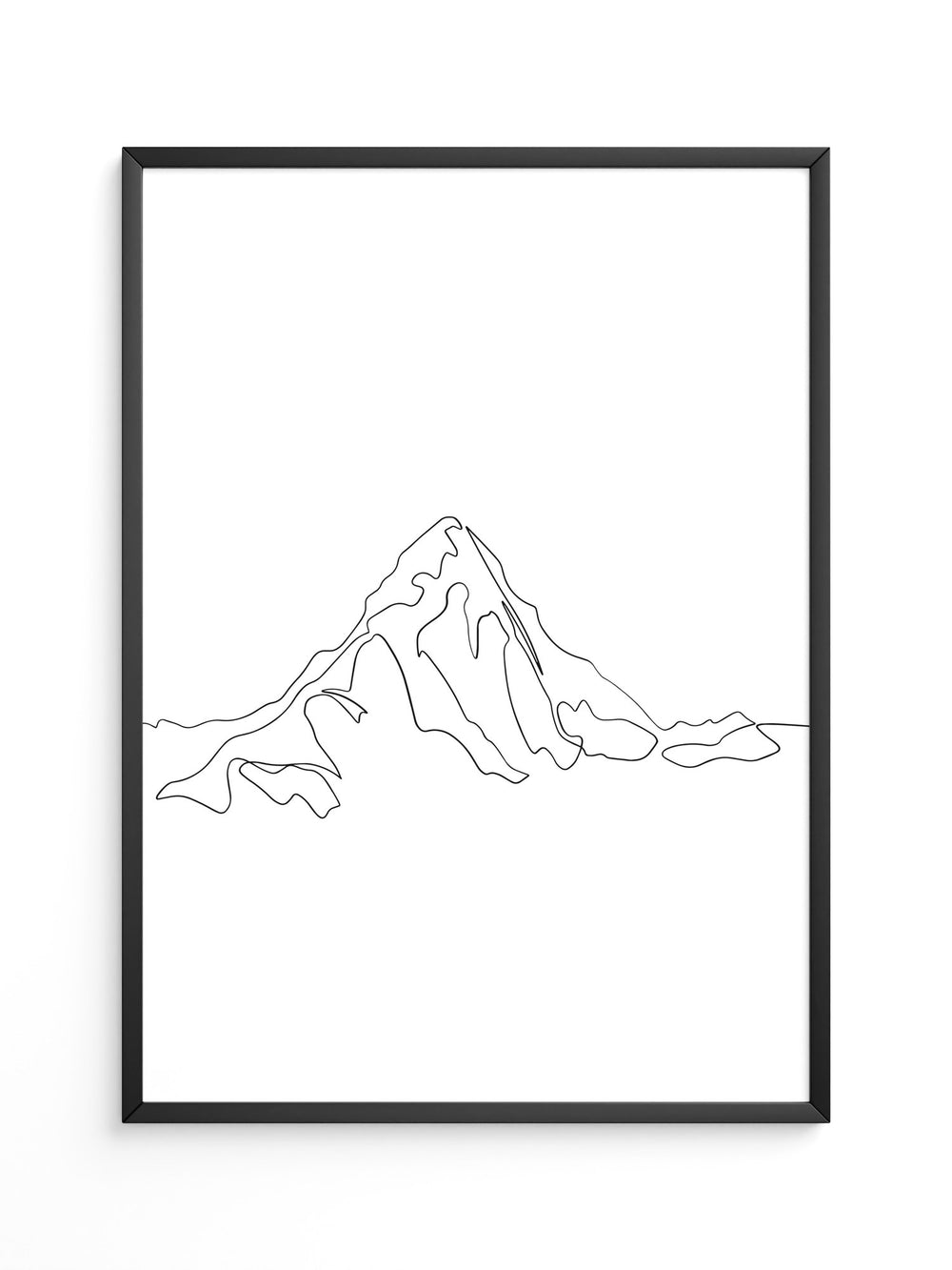 Berglinie minimalistisch