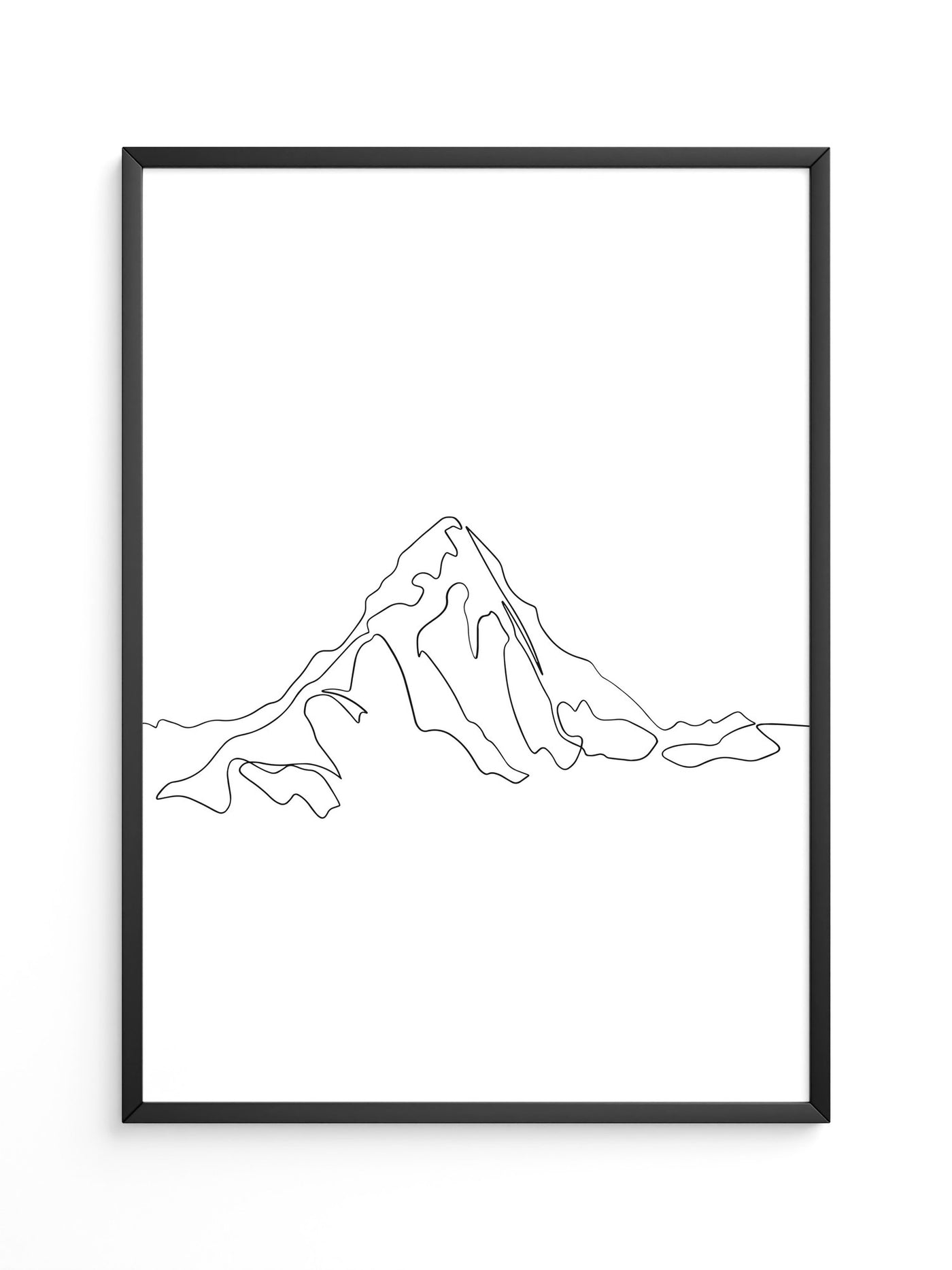 Berglinie minimalistisch