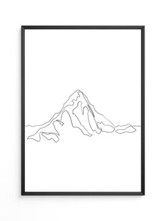 Berglinie minimalistisch