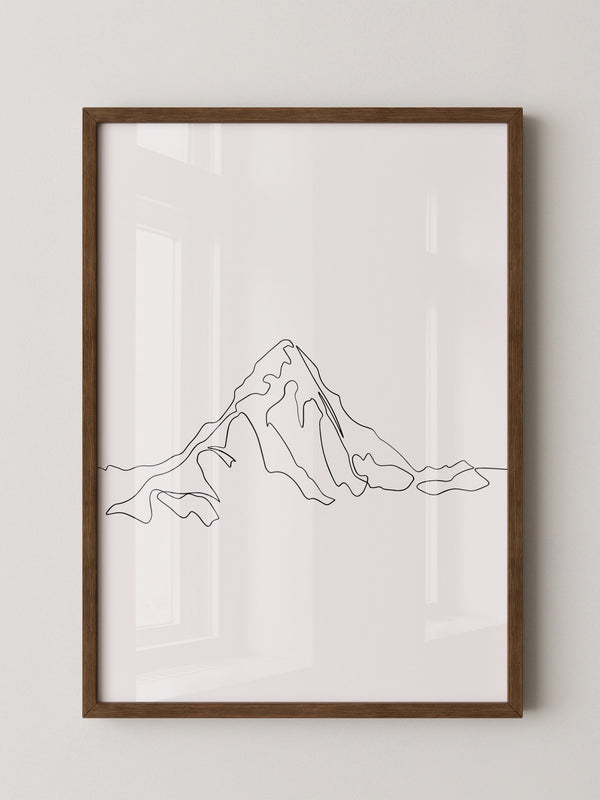Berglinie minimalistisch