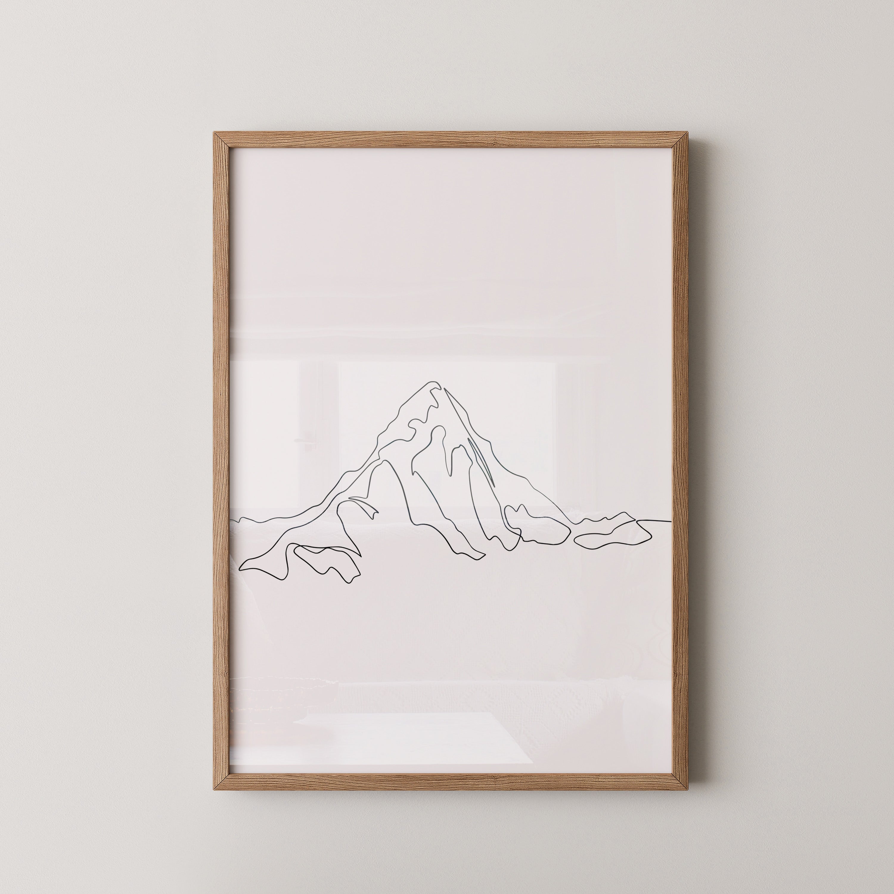 Berglinie minimalistisch