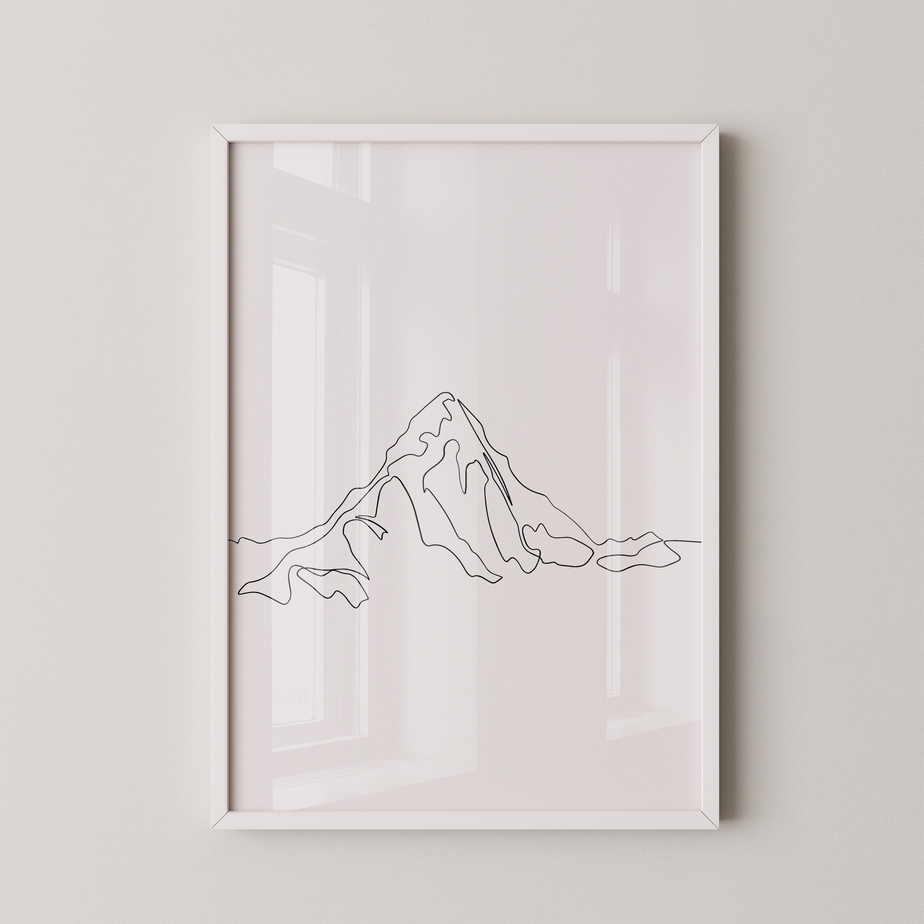 Berglinie minimalistisch