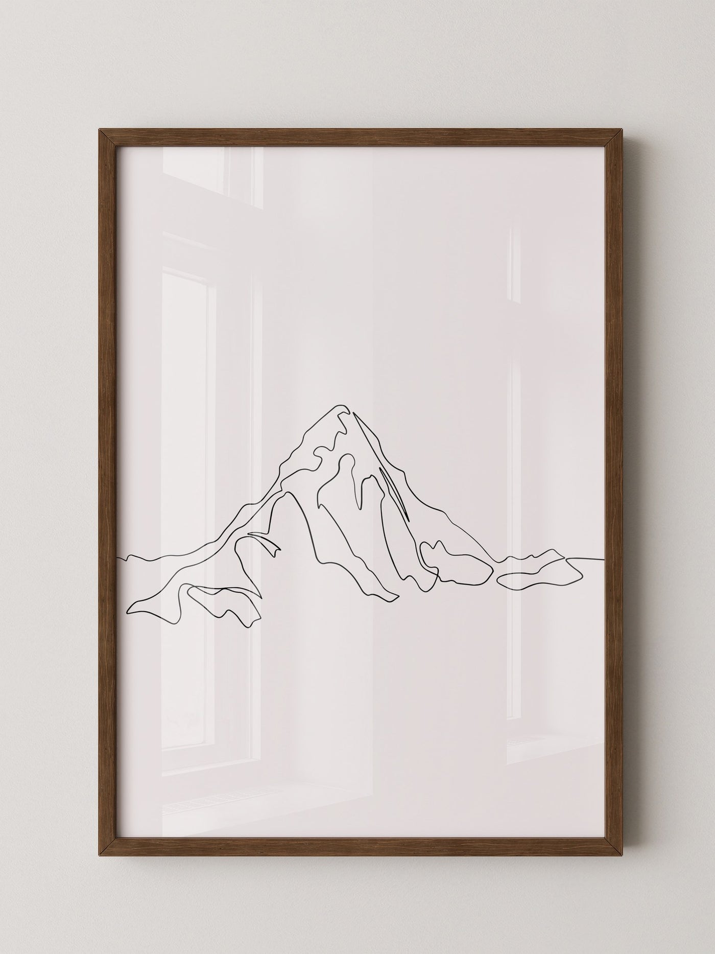 Berglinie minimalistisch