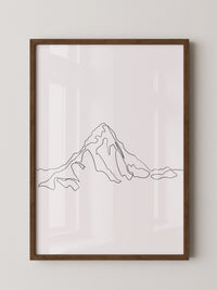 Berglinie minimalistisch