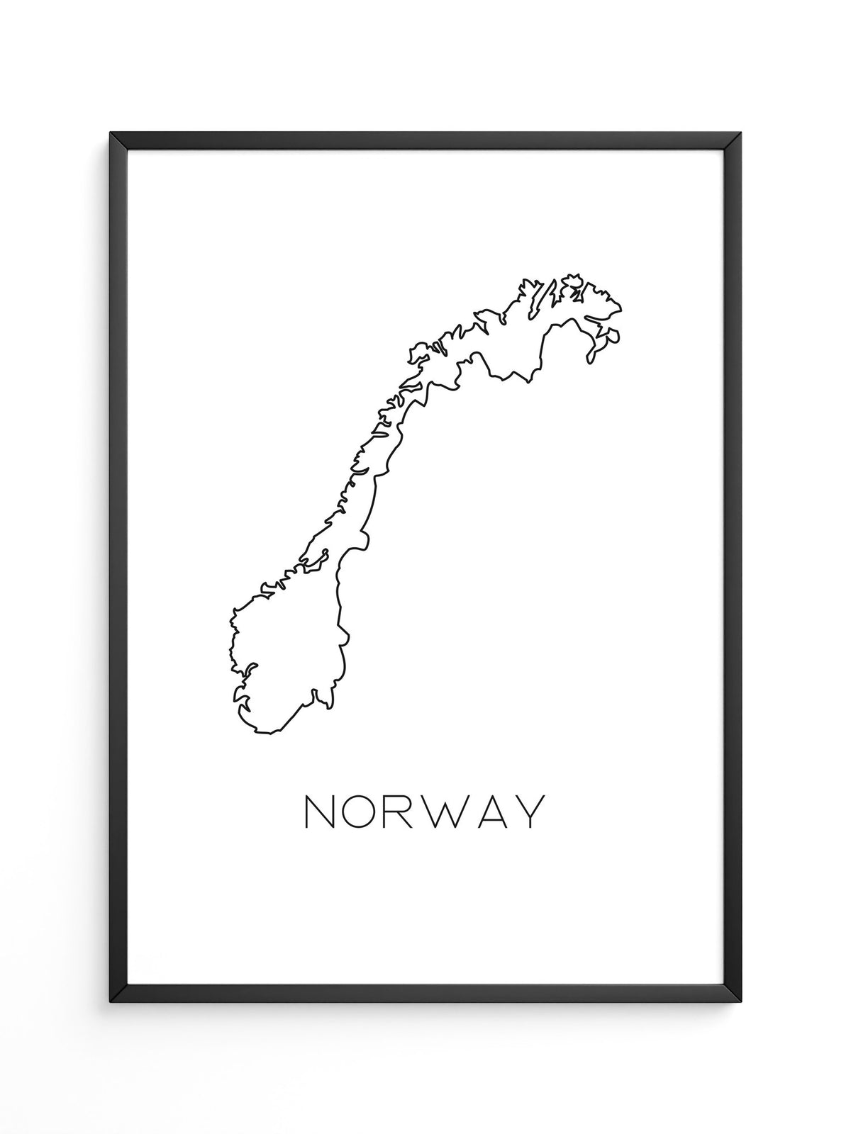 Norwegen Kontur minimalistisch