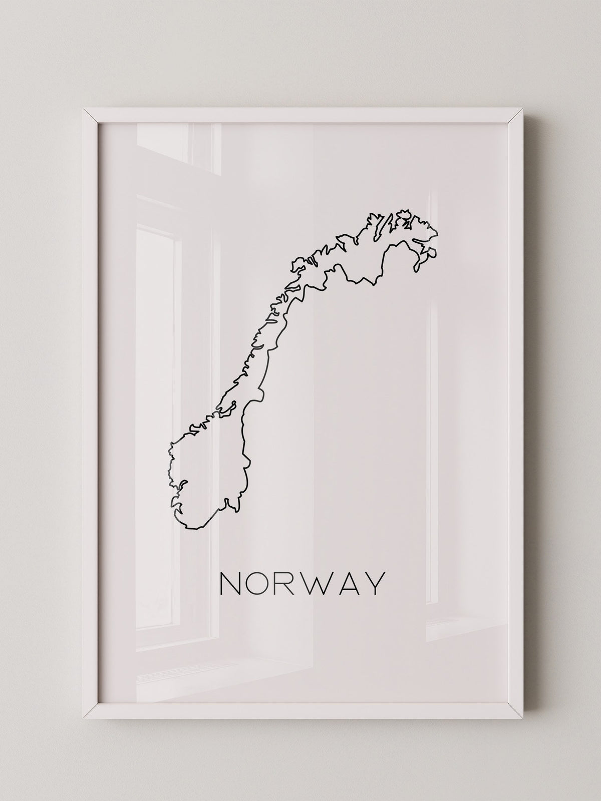 Norwegen Kontur minimalistisch