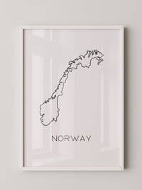 Norwegen Kontur minimalistisch