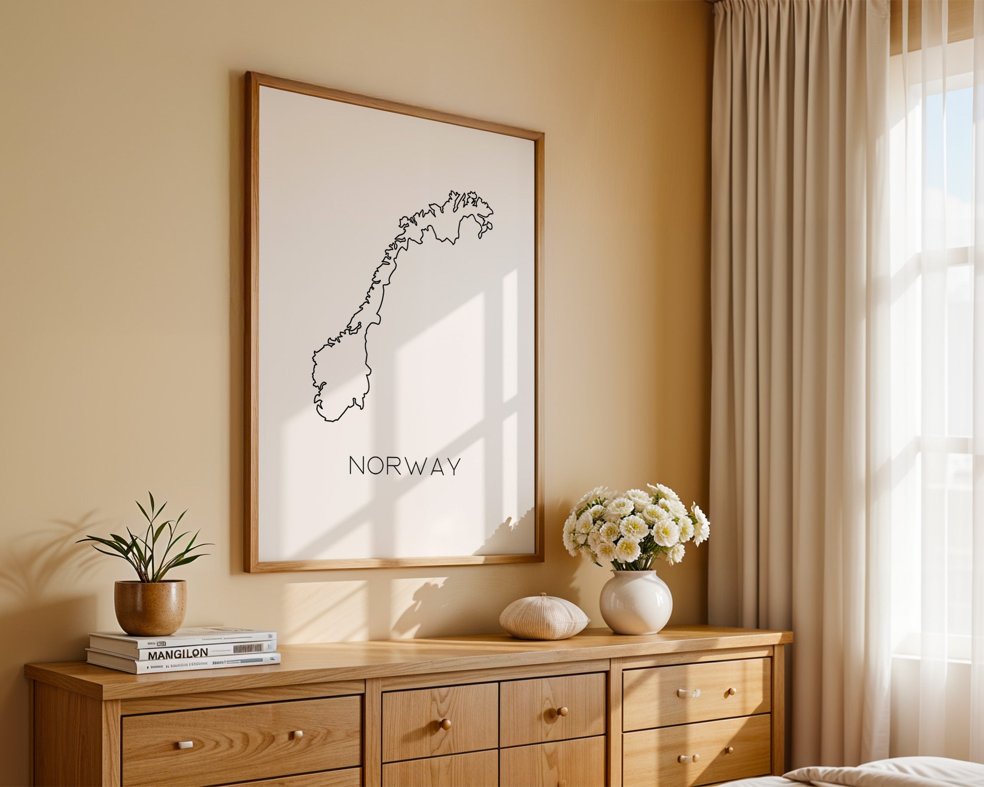 Norwegen Kontur minimalistisch